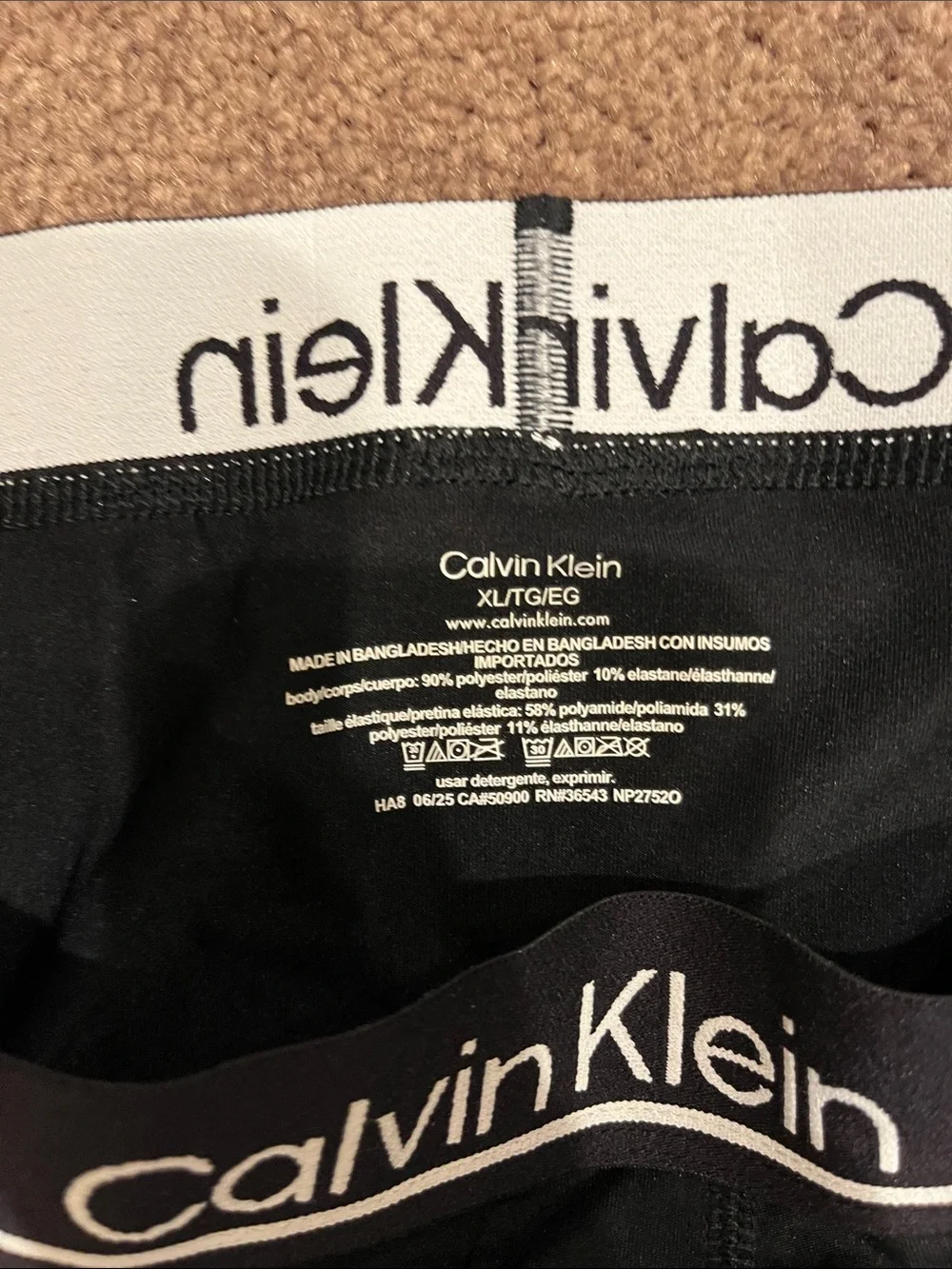 Calvin Klein Men's Boxer Briefs 3-Pack - Black, Gray, Charcoal. Size XL NWT